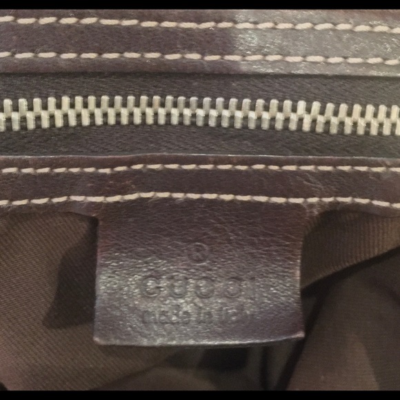 Gucci GG Canvas Braided Handle Tote Bag with Wear Large Used - Picture 4 of 16